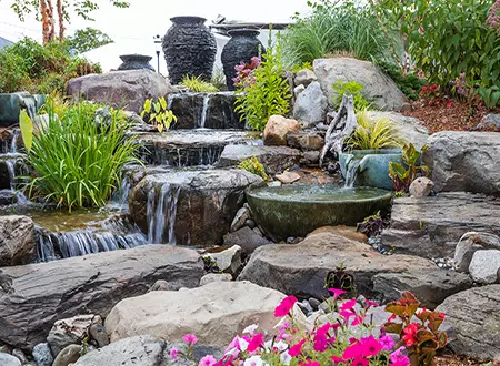 Pondless Waterfall DL Small - Grass Roots Pond And Garden - Grass Roots Pond And Garden Pondless Water Feature