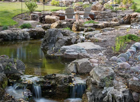Fantasy Falls Pondless Waterfall Construction - Grass Roots Pond And Garden - Grass Roots Pond And Garden Fantasy Falls Pondless Waterfall Construction