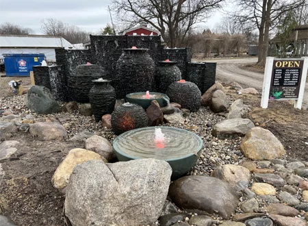 Large Fountainscape - Grass Roots Pond And Garden - Grass Roots Pond And Garden Large Fountainscape