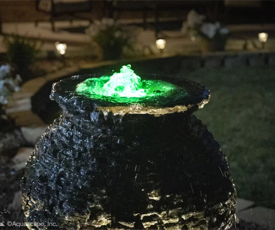 Fountainscape With Upgraded Changing Light Feature - Grass Roots Pond And Garden - Grass Roots Pond And Garden Fountainscape With Upgraded Changing Light Feature
